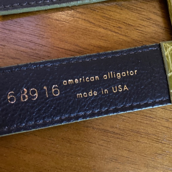 Oscar De La Renta Alligator Belt! Size XS main image 5